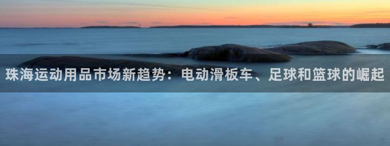 九游官方平台体育：珠海运动用品市场新趋势：电动滑板车、足球和